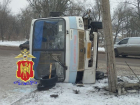 В Донецке на ходу перевернулся автобус с пассажирами