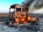 На трассе Донецк - Мариуполь сгорел бензовоз