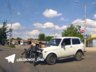 Момент ДТП с подростком на скутере и Нивой в Ханженково попал на видео