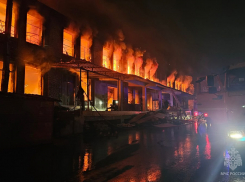 Крупный пожар в Донецке: сгорели двухэтажный склад с продукцией и пристройка