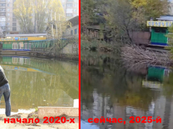 Даже «Блоха» обмелела: небольшой пруд в Калининском районе Донецка тоже высыхает