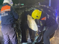 В МЧС рассказали подробности ДТП с перевернувшимся авто в Мариуполе