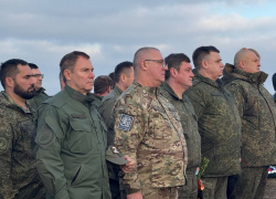 В Шахтерском округе перезахоронили останки красноармейцев, найденных под обстрелами