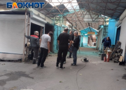 В ДНР начали сносить хозяйственную часть рынка «Аквилон»