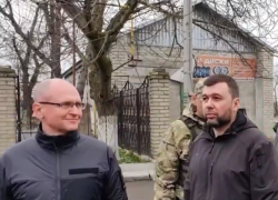  Глава ДНР Денис Пушилин и государственный деятель Сергей Кириенко совершили рейд по Республике