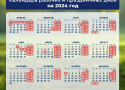Производственный календарь 2024: когда россияне отдыхают в следующем году