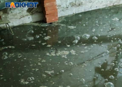 Фекальный бассейн в бомбоубежище дома №12 в 57-ом квартале Макеевки портит жизнь жильцам 