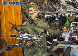 Переделанный тяжелый украинский FPV-дрон «скрещенный» с мавиком показали «Блокнот» бойцы на Южнодонецком направлении СВО