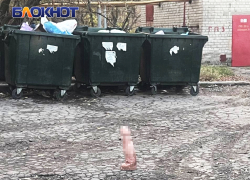  Огромный фаллоимитатор нашли у мусорных баков в Донецке в Мирном микрорайоне