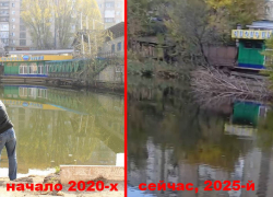 Даже «Блоха» обмелела: небольшой пруд в Калининском районе Донецка тоже высыхает