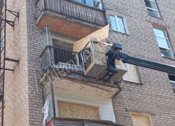Пятиэтажка на Щорса: в Донецке начались восстановительные работы в доме после вчерашнего взрыва бытового газа