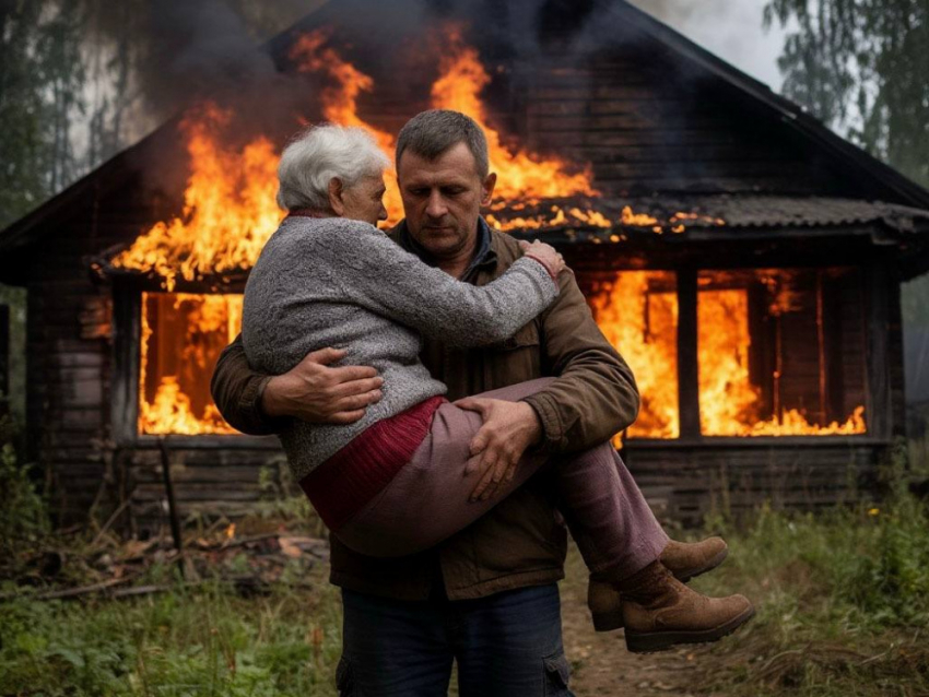 Сотрудник колонии из ДНР вытащил из пожара инвалида-колясочника в Торезе