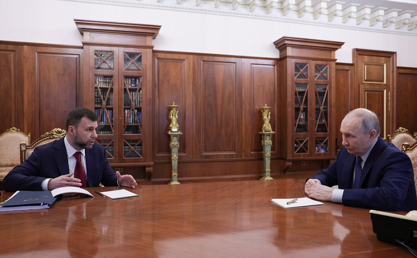 Путин обсудил с Пушилиным восстановление ДНР