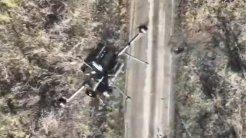 Банкой тушенки российский дрон сбил коптер ВСУ