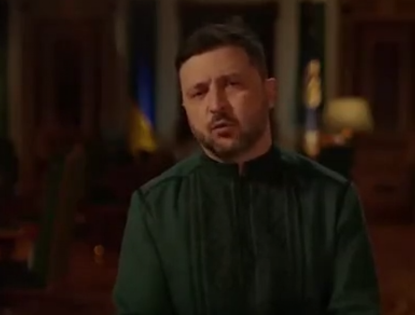 В новогоднем обращении Зеленский отказался выводить войска из Донбасса