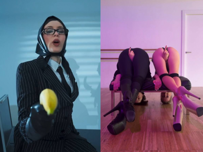 Вытащила ладонь из детородного места и поиграла с бананом российско-украинская певица MARUV из Донбасса