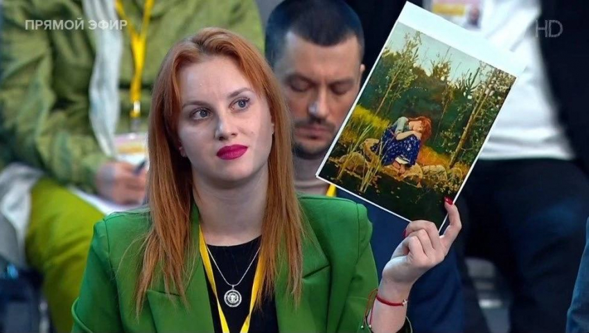 Зачем журналист из Донецка привезла на пресс-конференцию Путина картину «Аленушка» и о скандале с украинским пропагандистом, рассказала Алена Морозова