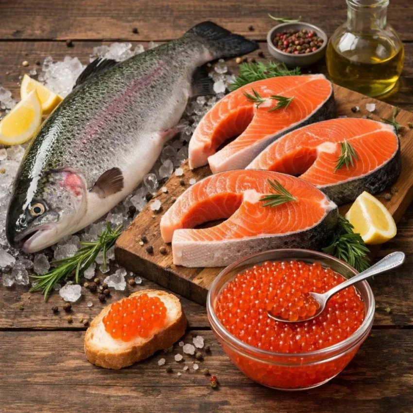 Охлажденная форель прямиком на ваш стол 