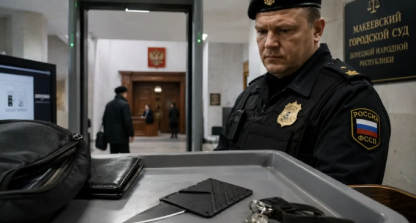 В Макеевке мужчина пронёс в суд карту-нож и получил штраф