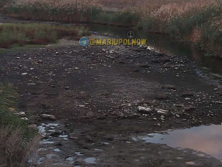 Павлопольское водохранилище превратилось в лужу, но все еще питает Мариуполь