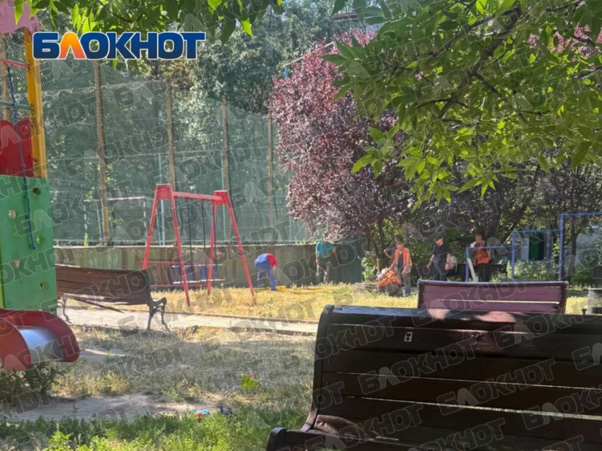 Детскую площадку в Донецке разобрали по частям и забыли