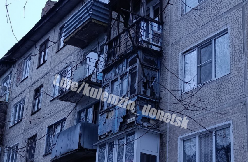 Мужчина оказался ранен в результате атаки БПЛА на жилой дом в Донецке