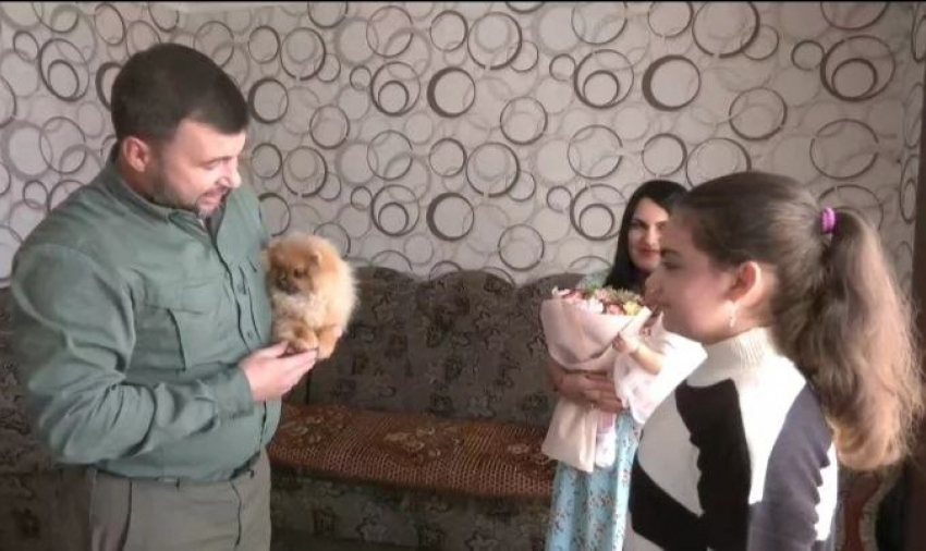 Владимир Путин подарил девочке из ДНР собаку: доставку организовал Денис Пушилин