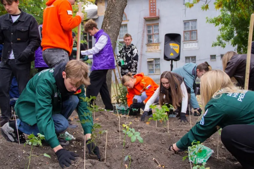 Более тысячи роз высадили в Донецке в память о погибших участниках СВО 