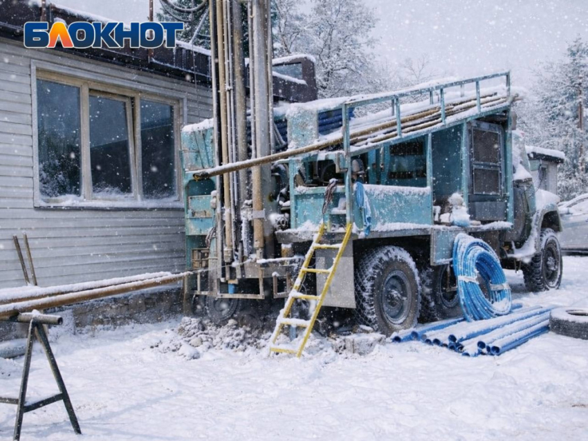 Бурить скважины для водоснабжения в мороз продолжают в ДНР